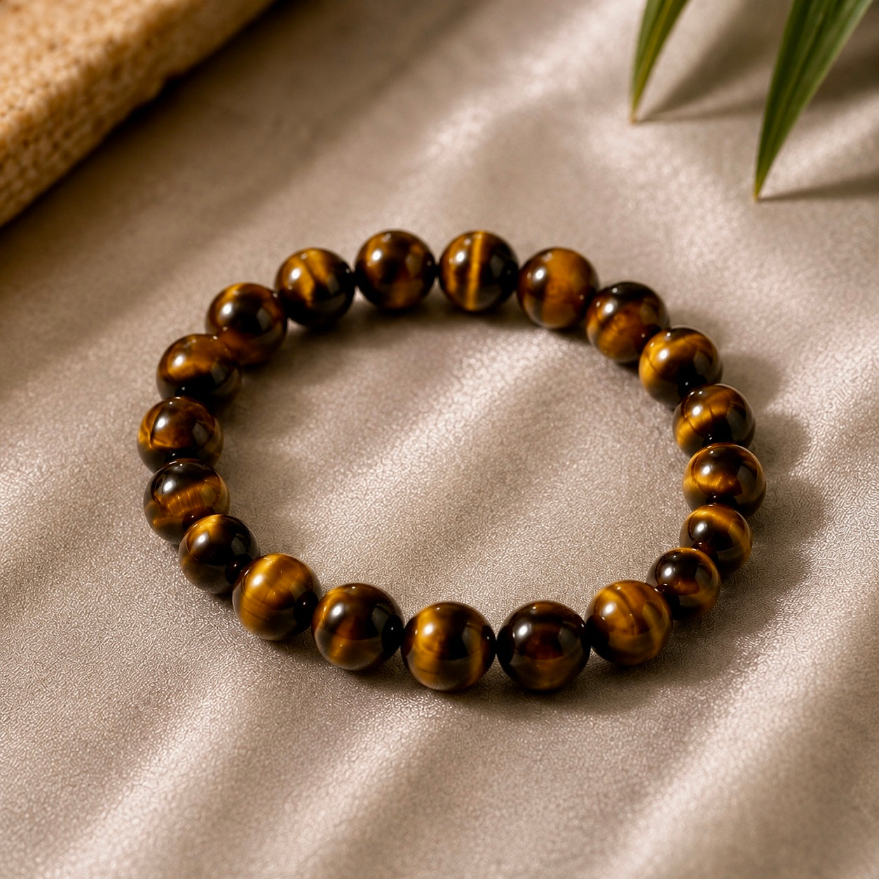 100% Natural Tiger Eye Bracelet | Lab Tested | Confidence, Protection & Positive Energy | Bodhyaam